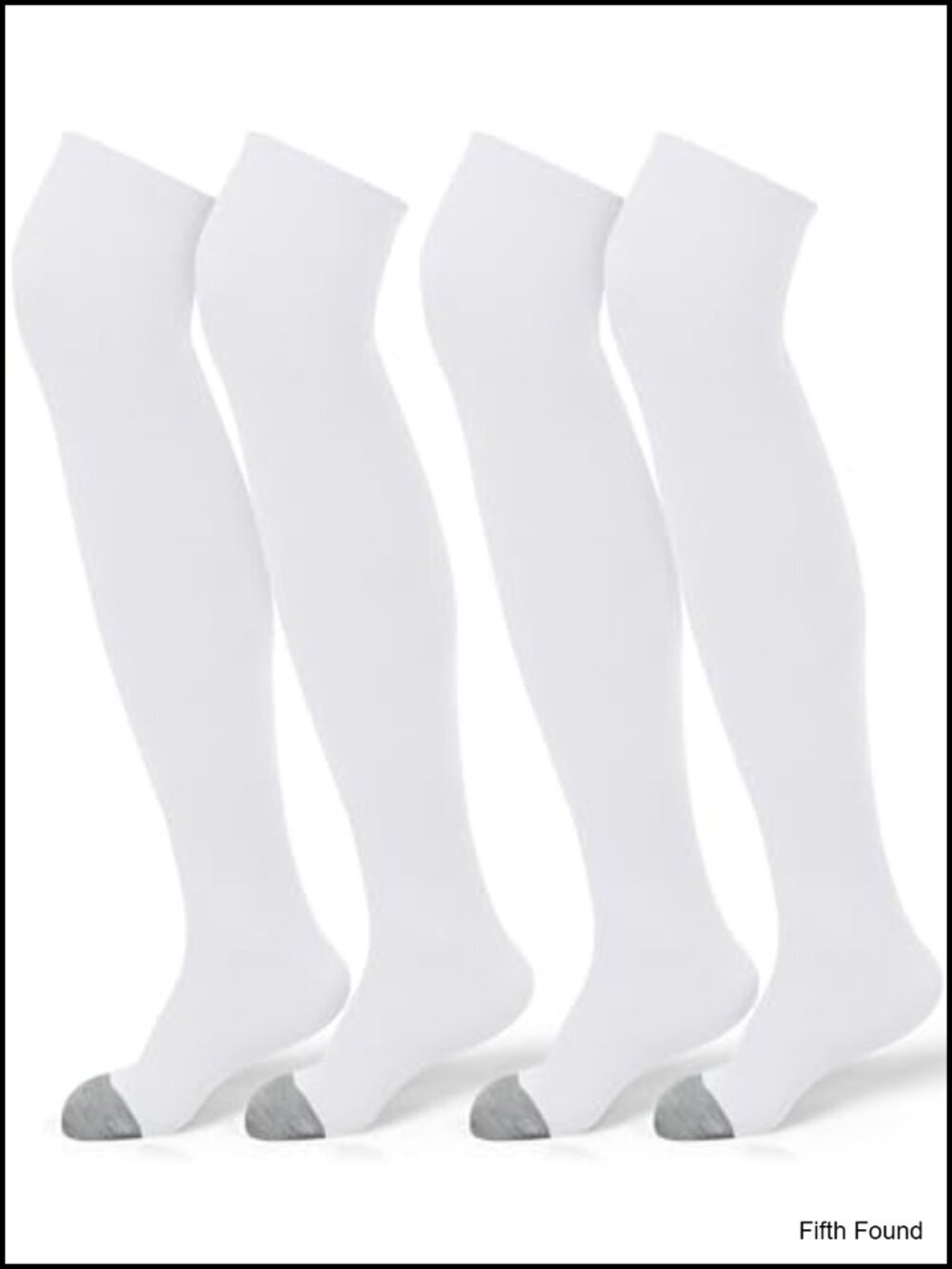 Over the Knee Baseball Socks 2 Pairs Polypropylene Tube Socks